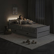 Jugendbett Marcel mit Aufbewahrungsschublade - 160 x 80 cm