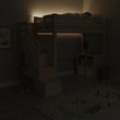 BusyKids LOFTI-MAX Hochbett aus Holz 90 × 200 cm mit Stauraumtreppe