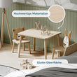 Set aus zwei Stühlen mit bezauberndem Tierdesign und einem kompakten Tisch