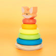 BusyKids Kinder-Holzpyramide „Füchslein“