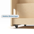 Das doppelseitige Bücherregal auf Rädern - Natura