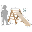 Set - Pikler Dreieck mit Rutsche/Kletterleiter