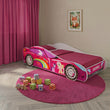 Kinderbett AUTO mit Grafik und Matratze - 140 x 70/160 x 80 cm