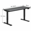Elektrisch höhenverstellbarer Schreibtisch FLEXI 118/138 cm