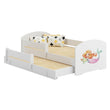 Kinderbett LUK-MAX mit Zusatzbett 145 x 80 cm und Matratze