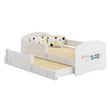 Kinderbett LUK-MAX mit Zusatzbett 145 x 80 cm und Matratze