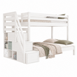 BusyKids HAPPY Etagenbett aus Holz für 3 Personen mit Stauraumtreppe