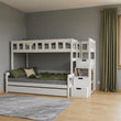 BusyKids Etagenbett FOXY-MAX mit Aufbewahrungstreppe 90 x 200 / 120 x 200 cm