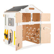 BusyBoard sensorisches Spielhaus Weiß/Pastell - limitierte Auflage