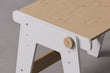 Set - mitwachsende Tisch und Stuhl für Kleinkinder - weiß